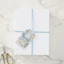 Etiqueta Para Presente Festa de Aniversário no Espaço Cósmico | Foguete &