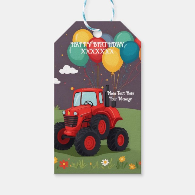 Etiqueta Para Presente Festa de aniversário personalizada (Frente)