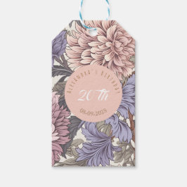 Etiqueta Para Presente Festa de aniversário romântica de classe botânica