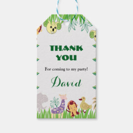 Etiqueta Para Presente Festa de aniversário Safari personalizável