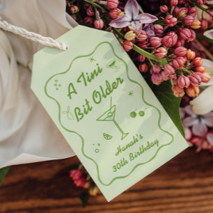 Etiqueta Para Presente Festa de aniversário temática Tini Bit Older Marti