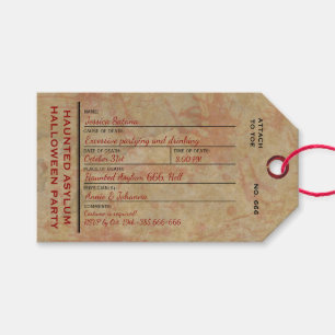 Etiqueta Para Presente Festa de Asilo Halloween Toe Toe