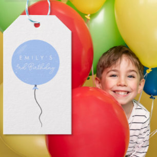 Etiqueta Para Presente Festa de Balão Personalizada aniversário batizado 