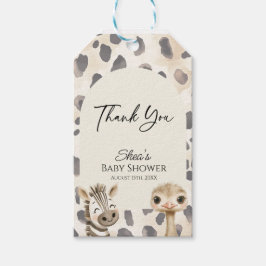 Etiqueta Para Presente Festa de Bebê Safari do Selvagem