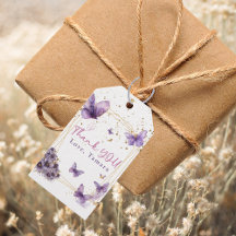 Festa de Chá de Bebê Borboleta Floral Roxo Dourado