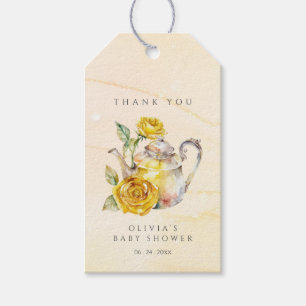 Etiqueta Para Presente Festa de chá de flores silvestres para baby shower