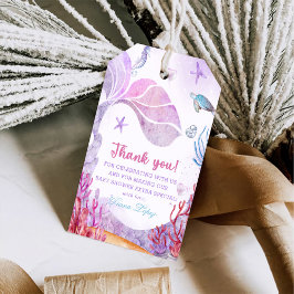 Etiqueta Para Presente Festa de Chá de fraldas de Sereia