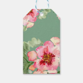 Etiqueta Para Presente Festa de Chá de Noiva Fabuloso Jardim de Flores