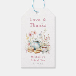 Etiqueta Para Presente Festa de Chá de Noivado Floral