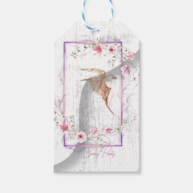 Etiqueta Para Presente Festa de chá encantadora (Frente)