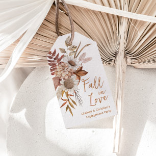 Etiqueta Para Presente Festa de Compromisso de Outono