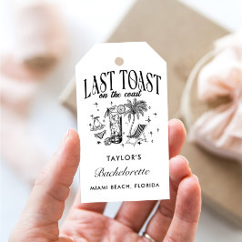 Etiqueta Para Presente Festa de Despedida de Solteira Costeira Moderna Pr