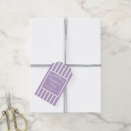 Etiqueta Para Presente Festa de Despedida de Solteira Retro Moderno Roxo