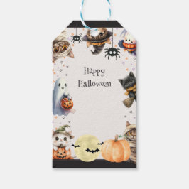 Etiqueta Para Presente Festa de Dia das Bruxas das Crianças Bonitas