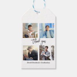 Etiqueta Para Presente Festa de formatura de Colagem de Fotos Elegante