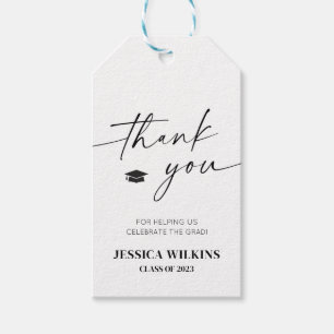 Etiqueta Para Presente Festa de formatura Minimalista Obrigado Marcas Fav
