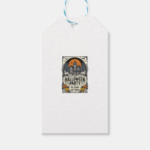 Etiqueta Para Presente Festa de Halloween Vintage Sem Truques Apenas Gulo