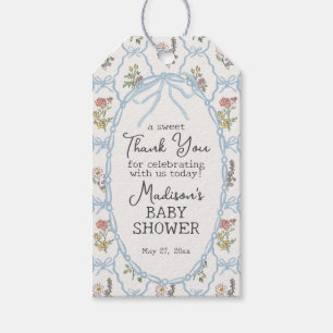 Etiqueta Para Presente Festa de Jardim de Primavera Floral Pastel Baby Sh