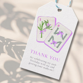 Etiqueta Para Presente Festa de Mahjong