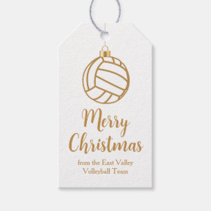 Etiqueta Para Presente Festa de Natal de Volei Ouro Chic Personalizado
