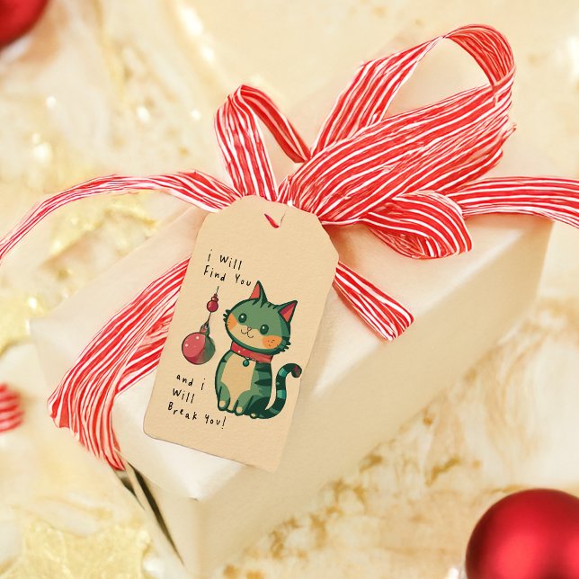 Etiqueta Para Presente Festa de Natal Engraçado (Criador carregado)