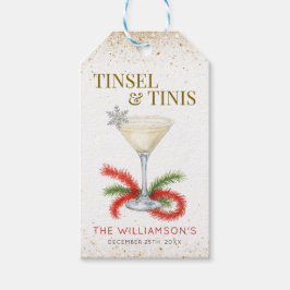 Etiqueta Para Presente Festa de Natal Tinsel e Tinis
