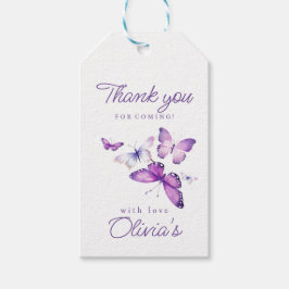 Etiqueta Para Presente Festa de primeiro aniversario da Pequena Borboleta