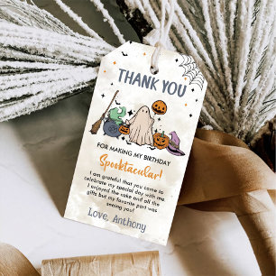 Etiqueta Para Presente Festa de primeiro aniversario de Halloween