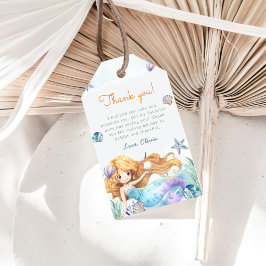 Etiqueta Para Presente Festa de primeiro aniversario de Sereia