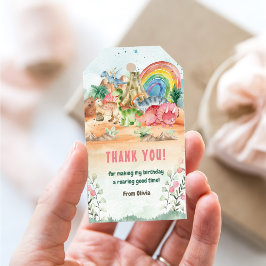 Etiqueta Para Presente Festa de primeiro aniversario Dinossauro