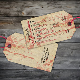 Etiqueta Para Presente Festa de Sanitário Assombrado com a Marca do Sábio