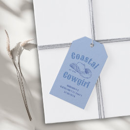 Etiqueta Para Presente Festa de solteira de praia de Cowgirl costeira