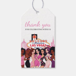 Etiqueta Para Presente Festa de solteira Rosa Vegas