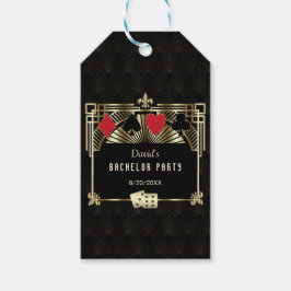 Etiqueta Para Presente Festa de Solteiro Glam Las Vegas Casino Royale