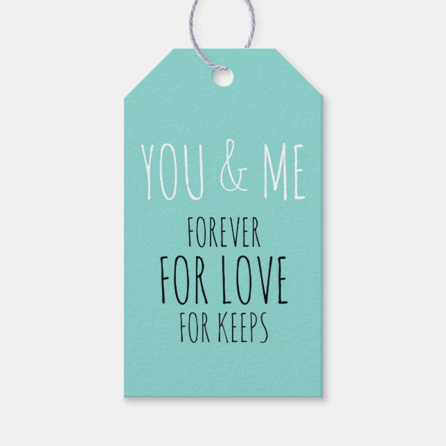 Etiqueta Para Presente Festa de Suíte de Casamento para Sempre. (Frente)