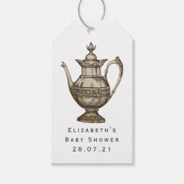 Etiqueta Para Presente Festa do Chá Vintage Shabby-Chic