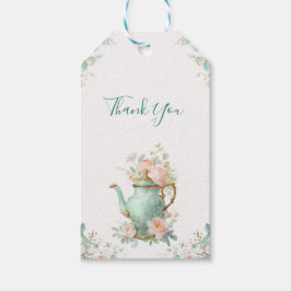 Etiqueta Para Presente Festa Floral de Rosas Românticas Vintage Shabby Ch