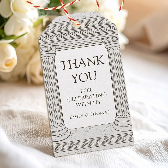 Etiqueta Para Presente Festa grega (Criador carregado)