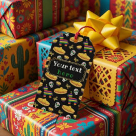 Etiqueta Para Presente Festa Mexicana Personalizada & Día de Muertos 