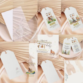 Etiqueta Para Presente Ficou viciado em todo Chá de fraldas de pesca russ