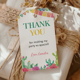 Etiqueta Para Presente Fiesta Cactus Festa de aniversário Obrigado