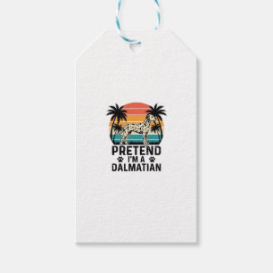 Etiqueta Para Presente Fingir Que Sou Um Cão Dalmatian Vintage
