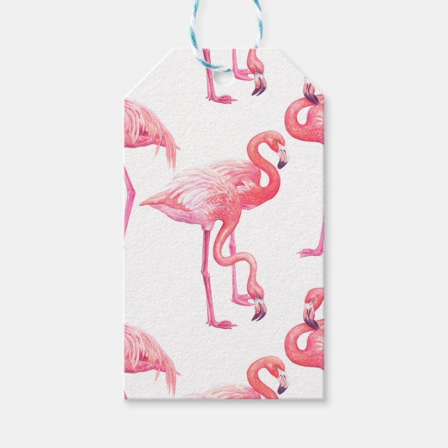 Etiqueta Para Presente Flamingos (Frente)