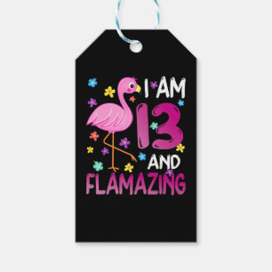 Etiqueta Para Presente Flamingos Eu Tenho 13 13 surpreendentes Aniversár