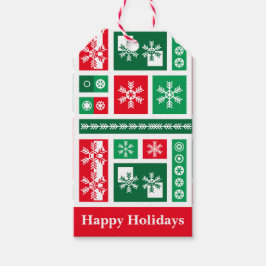 Etiqueta Para Presente Flocos de neve de Natal