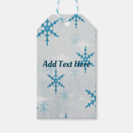 Etiqueta Para Presente Flocos de neveBling Natal Personalizado