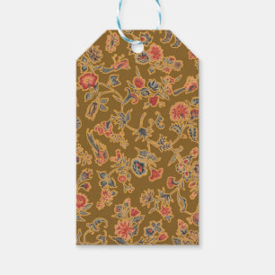 Etiqueta Para Presente Flor Clássico Chintz Bonito Soft Floral Design