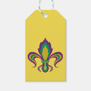 Etiqueta Para Presente Flor de lis do carnaval
