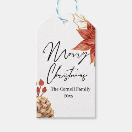 Etiqueta Para Presente Flor de Natal