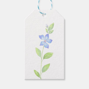 Etiqueta Para Presente Flor de Percurso de Aquarela